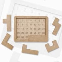 Photo of another calendar puzzle with only the day